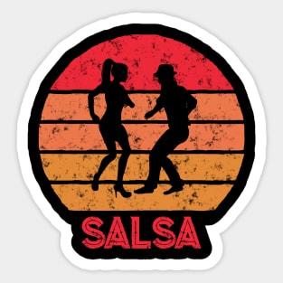 Salsa Sunset Dancing Design Sticker